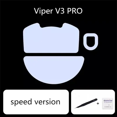 1 Set Ultraglide Mouse Skates For Razer VIPER V3 PRO Brake Control Speed Silencer Mouse Feet ICE