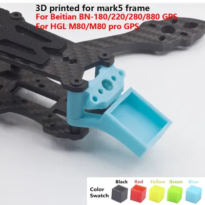 3D Printed GPS module Mount TPU Holder Fixed Bracket Seat for M80 PRO BN-180/220/280/880 for FPV