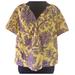 J. Crew Tops | J. Crew Collection Blouse M Boho Cotton Top In Yellow Gold Paisley Bohemian | Color: Purple/Yellow | Size: M