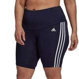 Adidas Shorts | Adidas Womens Plus Size High-Rise Short Sport Biker Shorts Navy Blue | Color: Blue/White | Size: 3x