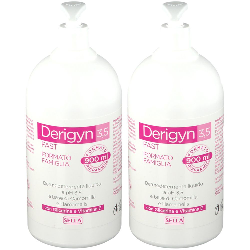 SELLA Derigyn pH 3,5 Fast Formato Famiglia 2x900 ml Gel detergente