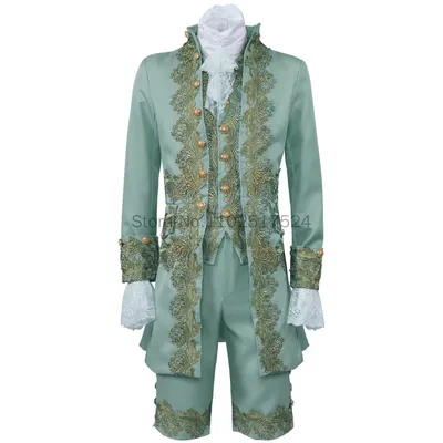 Britischer Gentleman-Cosplay-Anzug für Herren aus dem 18. Jahrhundert, viktorianisches Renaissance-Outfit, Marie-Antoinette-Kostüm, Rokoko-Outfit für Herren Image