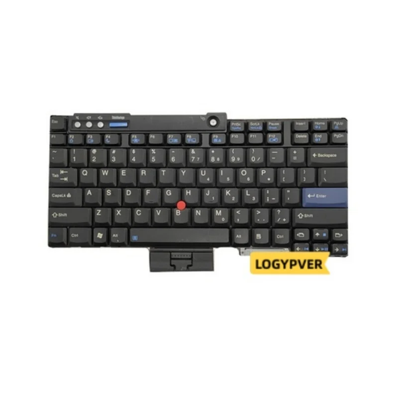 Laptop-Tastatur für Lenovo Thinkpad T60 T60P T61 R60E R61I Z60 Z61T Z61M T400 T500 R500 R400 W500 US Englisch Schwarz