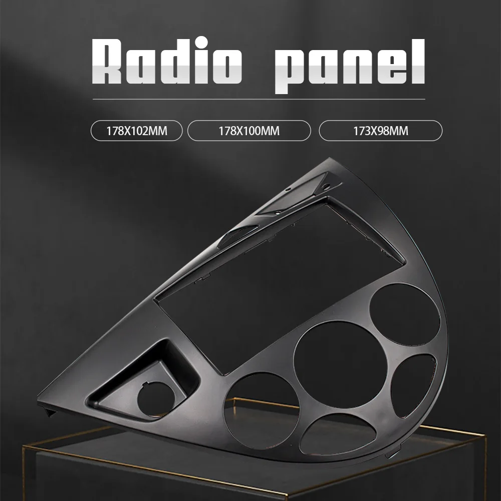 Auto 7-Zoll-Radiorahmen Stereo-Montagesatz für Ford Focus Fiesta 2 Din Dual Panel Android Display Image