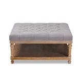 Wildon Home® Souness Upholstered Ottoman in Gray | 20.1 H x 37.8 W x 37.8 D in | Wayfair 68215D22465740A7A3C99B584FB0D3FB