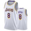 SheShow Mens Los Angeles Lakers Kobe Bryant #8 Swingman White Basketball Jersey - White