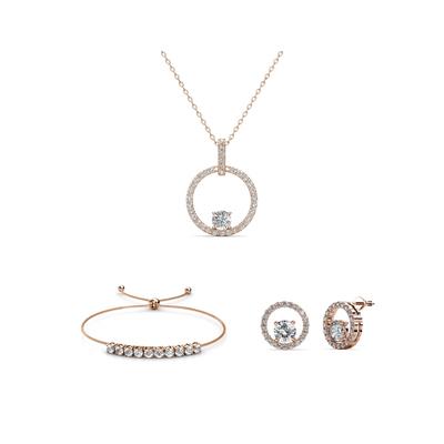 Mia Amory Sets - Rose Gold und Kristall