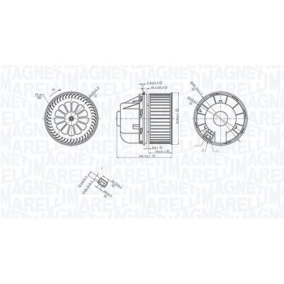 Magneti Marelli Innenraumgebläse [Hersteller-Nr. 069412729010] für Ford Image