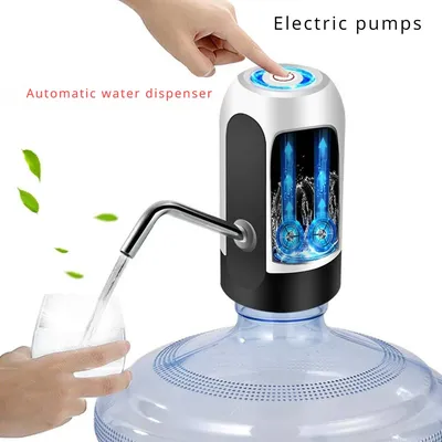 Water Dispenser Pump Portable Electric Water Dispenser Pump for 5 Gallon Bottles USB Rechargeable