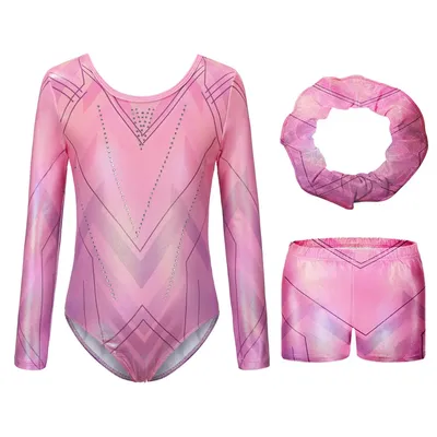 Children Ballet Leotard Girls Long Sleeve Gymnastics Leotard Princess Ballerina Bodysuit Costume