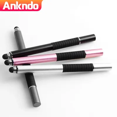 Universal 2 in 1 Stylus Pen for Apple iPad iPhone Drawing Capacitive Screen Pencil Caneta Touch Pen