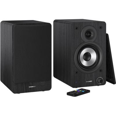 SHARP Lautsprecher "Regalboxen", schwarz, B:15,8cm H:24,8cm T:19cm, Lautsprecher Image