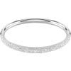 Armreif SWAROVSKI "Schmuck Geschenk Sublima Armreif" Gr. M, silber (metallfarben, kristallweiß, kristallweiß), Armbänder, Damen, M, Metall, mit Swarovski Kristall