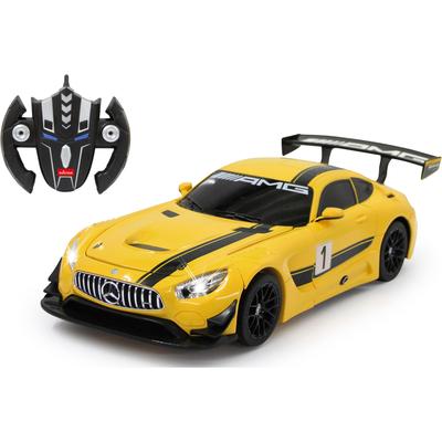 RC-Auto JAMARA "Deluxe Cars, Mercedes-AMG GT3, 1:14, gelb, 2,4GHz", gelb, Fernlenkfahrzeuge, KinderB:25cm H:31,7cm T:21,