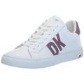 DKNY Damen Abeni-Lace Up Sneaker, White/Mauve, 36 EU