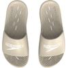 Badesandale SPEEDO, Gr. 38, beige (creme), Obermaterial: 100% EVA, unifarben, sportlich, Schuhe Badelatschen Pantolette
