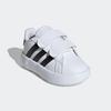 Klettschuh ADIDAS SPORTSWEAR "GRAND COURT 2.0 KIDS", Gr. 22, schwarz-weiß (cloud weiß, core schwarz, cloud weiß), Synthetik, sportlich, Schuhe, Design auf den Spuren des adidas Superstar, für Kinder