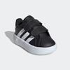 Klettschuh ADIDAS SPORTSWEAR "GRAND COURT 2.0 KIDS", Gr. 22, schwarz-weiß (core schwarz, cloud weiß, core schwarz), Synthetik, sportlich, Schuhe, Design auf den Spuren des adidas Superstar, für Kinder