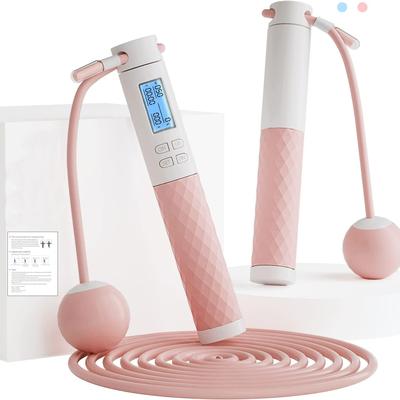 Jump Rope With Led Screen And Silicone Handle - Pe...