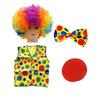 Set, Clown Accessories Clown Suit Clown Wig Clown Outfits Red Clown Nose