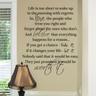 Add Meaning To Your Home Decor With This Inspirational Wall Decal Quote - Life Is Too Short To Wake Up In The Morning With Regrets (23 X 28in)