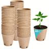 20pcs/60pcs/100pcs, Biodegradable Plant Starter Pot, For Biodegradable Pulp Peat Pot Seedlings Plant Pot Starter Nursery Pot, 3.15x3.15 Inches