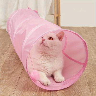 TEMU Collapsible Cat Tunnel: Fun Puzzle And Exercise Toys For Hiding And Playtime!