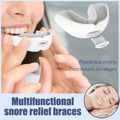 Multifunctional Snore Relief Braces, Food Grade Silicone Braces, Preventing Bruxism, Solving Sleep Noise Problems, Protecting Teeth