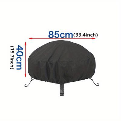 1pc Fire Pit Cover Round For Fire Pit, Waterproof ...