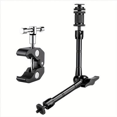 TEMU Fomito 11 Inch Articulating Magic Arm + Super Clamp For Dslr Rig Camera To Lcd Monito, Led Video Light