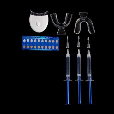 Professional Teeth Kit - Get A Brighter Smile With Led Light, Gel Strips & Tooth Whitener For Sensitive Teeth & Braces Care!
