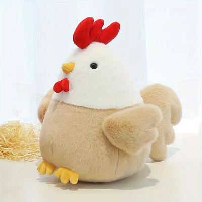 Cute Plush Toy Chicken Doll, Soothing Baby Throw P...