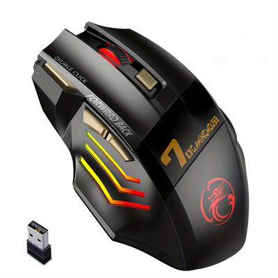 Rechargeable Wireless Mouse Bt Gamer Gaming Mouse Computer Ergonomic Mause With Backlight Rgb Silent Mice For Laptop Pc