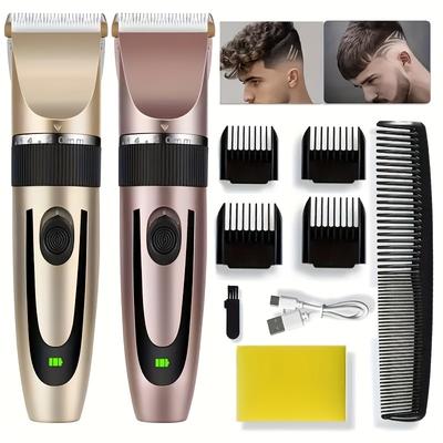 Professional Electric Hair Cutting Machine Men's Vintage Hair Clipper Rechargeable Shaver Trimmer Barber Salon Tools