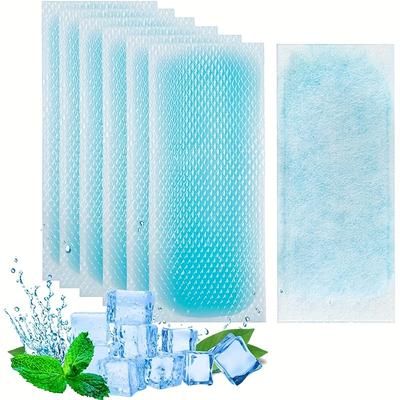 10pcs Cooling Patch 8 Hours Fever Cooling Gel Pads For Relief Migraine, Muscle Ache, Sprain, Hot Flash Blue Forehead Cold Cooling Sticker Sheets