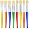 8pcs Paint Brushes, Large Round And Bulging Paint Brushes, Round And Flat Preschool Paint Brushes, For Washable Paint Acrylic Paint