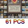 61pcs Mtg Magic Cards, Proxy Black Core Paper With Hologram Cards, Rare Cards