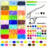 1442pcs/set 24 Colors Plastic T5 Snap Buttons With Snaps Pliers Set, Plastic Snaps Hand Tool Snaps Fastener Perfect For Clothes