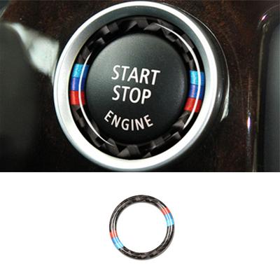 Car 1 Button Start Decorative Ring, Carbon Fiber 1...