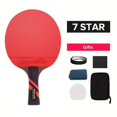 7 Star Professional Carbon Table Tennis Racket, Lo...