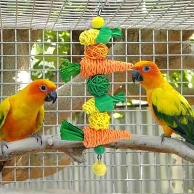 1pc Bird Foraging Toy, Cockatiel Toys, Parakeet Chewing Hanging Toy, Bird Cage Accessories, Bird Rope Perch For Conure Cockatiel Budgies And Other Small To Medium Birds