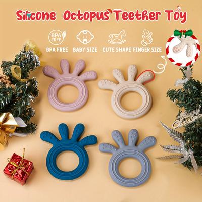 Food Grade Silicone Teether, Bpa Free Soft And Tex...