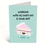 Work Friend Birthday Card, Funny Office Birthday Card, Boss Birthday Card, Birthday Gift For Work Bestie, Colleague, Work Mate, 5*7in With Envelope