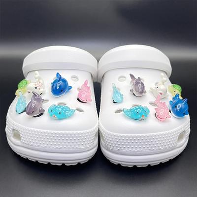 7pcs/set 3d Marine Animal Shoe Charms - Resin Shoe Decorations Accessories Diy Shoes Sandals Slippers Charms