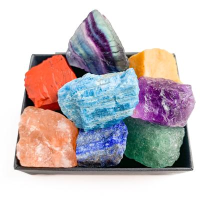 8pcs/set Natural Chakra Stones, Large Size Crystal...