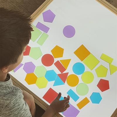 36 Pcs Montessori Translucent Geometric Toys, For ...