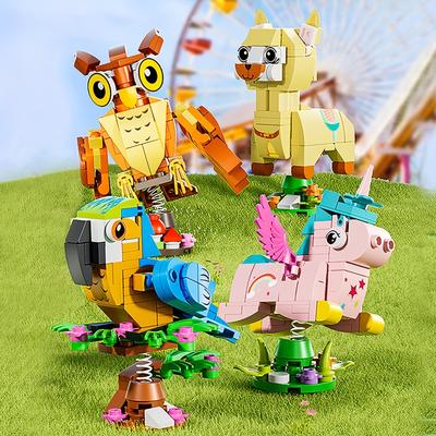 Build Your Own Cute Animals To Assemble Building Blocks-the Perfect Gift For Boys And Girls!