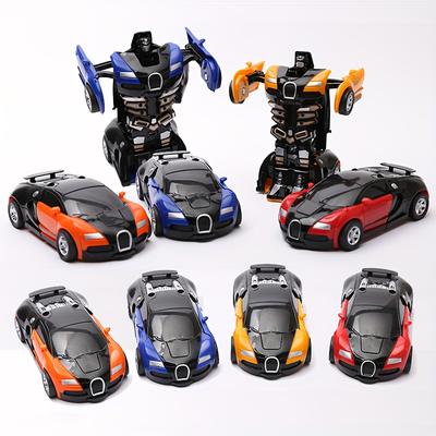 1pc Robot Car Small Robot Lmpact Transform Toy Car...