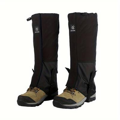 1pair Waterproof And Adjustable Snow Leg Gaiters F...