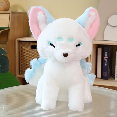 38cm/14.96in Fox Plush Toys, Realistic Sitting Fox Stuffed Animal Toy, Doll Decoration For Christmas Gift